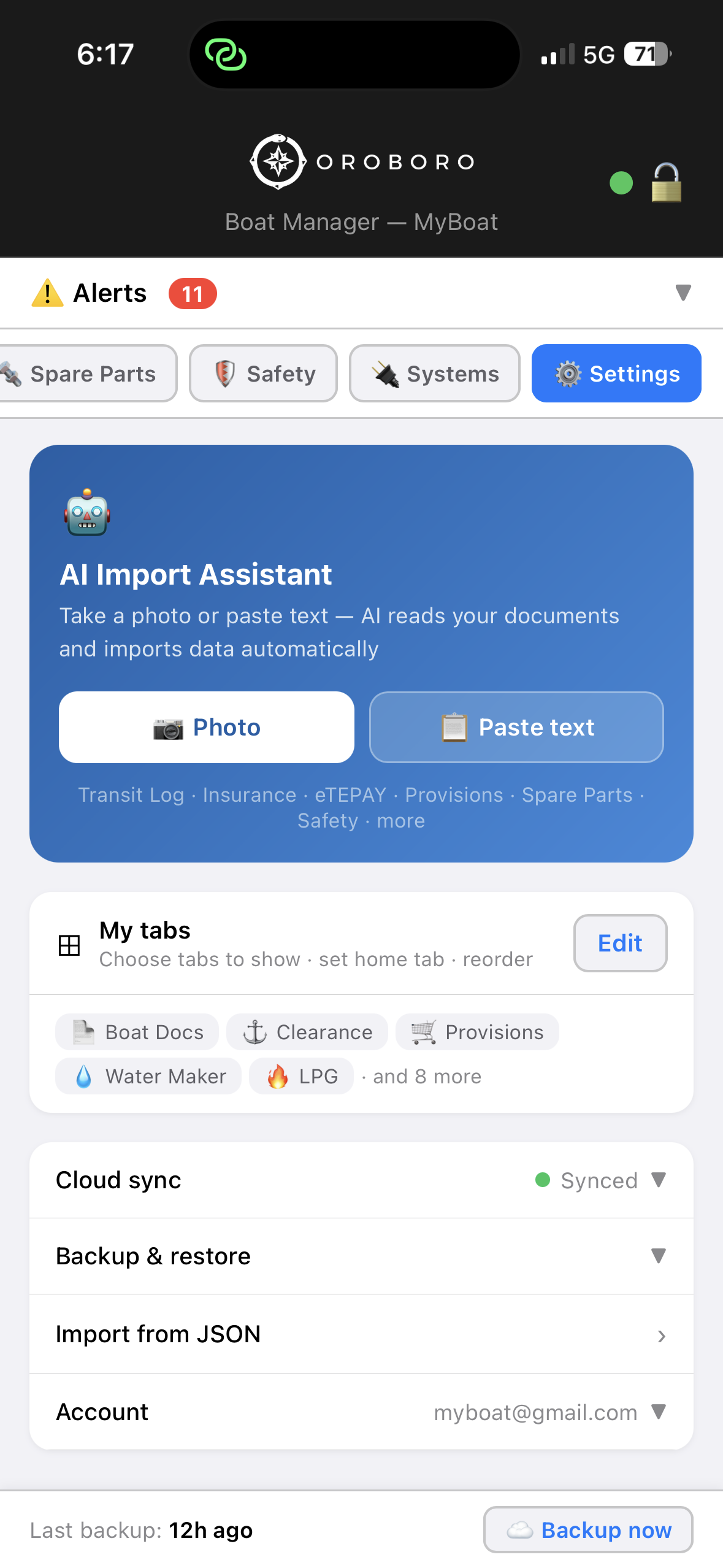 AI Import Assistant — take a photo or paste text to import data automatically